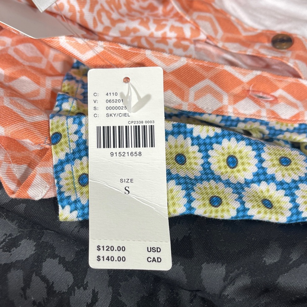 Maeve Multicolor Patterned dog print Blouse Womens small - Picture 6 of 6